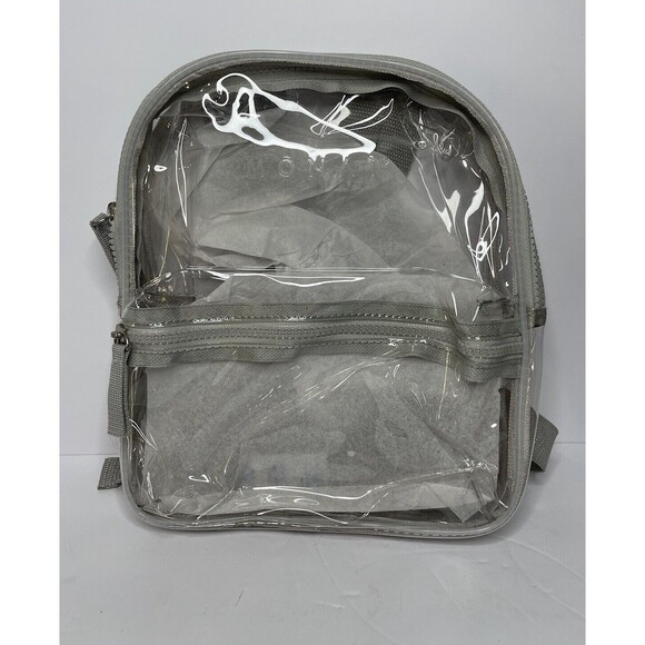 Clear Black Mini Backpack Monat NEW 10x8" - Picture 1 of 7